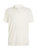 Linen Cotton Cuban Collar Polo Shirt - White - S image