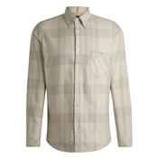 Rickert Cotton Flannel Shirt - Beige - L