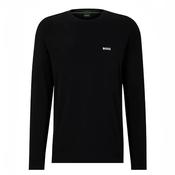 Stretch Cotton Long Sleeve Tee - Black - XL image