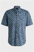 Rash 2 Printed Cotton Poplin Shirt - Blue - M