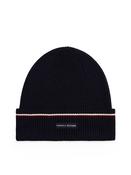 Signature Tape Wool Blend Beanie - Blue - One image