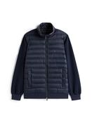 Quilted Zip-Thru Sweatshirt - Navy - S image
