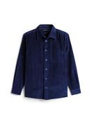 Relaxed Corduroy Overshirt - Navy - M image