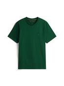 Flag Embroidery Crew Neck T-Shirt - Green - XS image