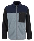 Colour Block Full Zip Fleece - Grey - M image