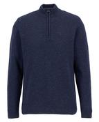 Essential Tisbury Half Zip Knitted Jumper - Navy - L