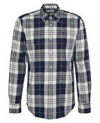 Edgar Tailored Checked Shirt - Navy - M image