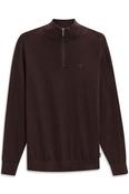 Mens Quarter Zip sweater - Purple - L image