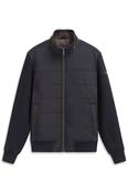 Mens Hybrid Knitted Jacket - Navy - M image