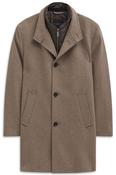 Mens Wool Overcoat - Beige - 46R image