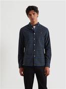 Brewer Organic Check Shirt - Dk Green - S image