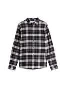 Regular Fit Check Flannel Shirt - Black - S image