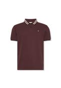 Monogram Logo Tipped Classic Polo Shirt - Brown - M image