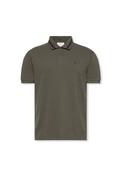 Monogram Logo Tipped Classic Polo Shirt - Grey - M image
