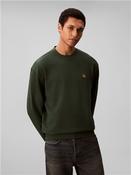 Cotton Terry Mono Logo Sweatshirt - Green - S image