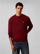 Cotton Terry Mono Logo Sweatshirt - Red - M image