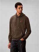 Cotton Terry Badge Hoodie - Grey - S