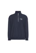 Premium Terry Relaxed Quarter Zip Sweatshirt - Navy - S image