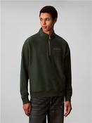 Premium Terry Relaxed Quarter Zip Sweatshirt - Green - XL image
