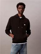 Jeans Cotton Terry Badge Hoodie - Black - S