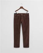Slim Fit Corduroy Jeans - Brown - 30/32 image