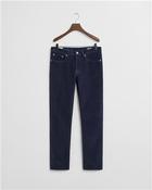 Slim Fit Corduroy Jeans - Navy - 32/30 image