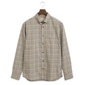 Regular Fit Tattersall Checked Twill Shirt - Brown - M image