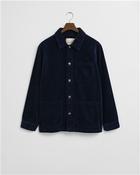 Reg Cord Overshirt Jacket - Navy - S image