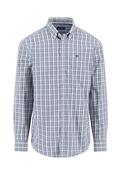 Checked Button Down Cotton Shirt - Green - M image