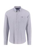 Seasonal Combi Print Button Down Shirt - Wine - M image