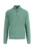 Air Cotton 1/4 Zip Knited Sweater - Green - XL image