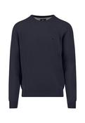 Fine Cotton Crew Neck Sweater - Navy - XL image