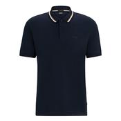 Penrose Slim-fit Tipped Polo Shirt  - Navy - M image