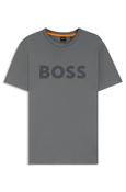 Thinking T-shirt with Rubber-print Logo - Grey - S image