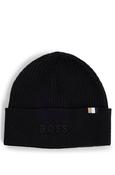 Magico Logo-embroidered Wool Beanie Hat- Black - One image