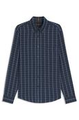 Rickert_M Cotton Flannel Shirt - Navy - 2XL image