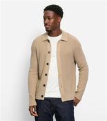 Full Button Knit - Beige - XL image