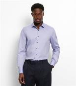 Solid Colour Buisness Shirt - Purple - 17.5 image