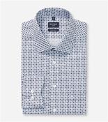 Olymp Printed Business Shirt - Blue - 15.5 image