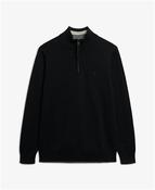Essentials Cotton Half Zip Jumper - Grey - L image