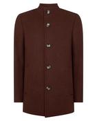 Jonah Wool Overcoat - Wine - 38 image