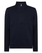 Half-Zip Jersey Sweatshirt - Navy - M