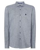 Parker Tapered Fit Cotton Shirt - Navy - S image