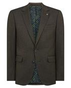 Matteo Slim Fit Stretch Jacket - Brown - 38R image