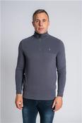 Narbonne Wolf 1/4 Zip Sweatshirt - Charcoal - 2XL image