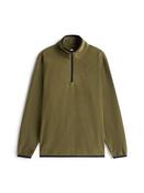 Flag Quarter-Zip Polar Fleece Sweatshirt - Green - XS