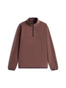 Flag Quarter-Zip Polar Fleece Sweatshirt - Brown - XS image