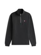 Tommy Badge Quarter-Zip Jumper - Black - L