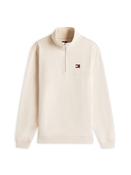 Tommy Badge Quarter-Zip Jumper - White - XL