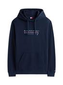 Logo Terry Drawstring Hoody - Navy - XS